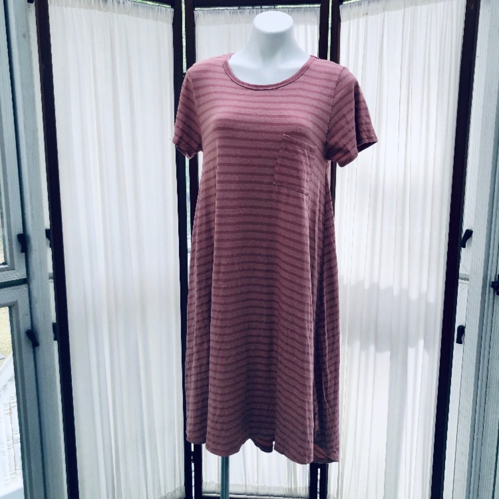 LuLaRoe Striped Carly Dress
